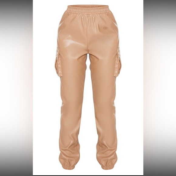 Tall 🤎 Faux Leather Pocket Detail sweatpants 
New 30” - Picture 4 of 9